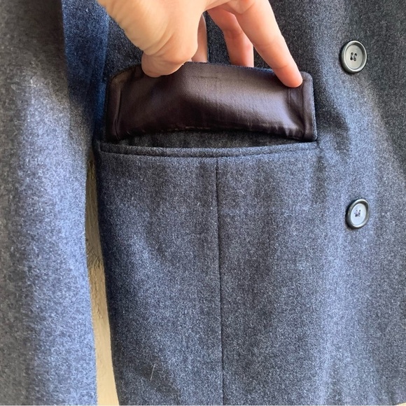 Vintage Pendleton 100% Virgin Wool Coat, Double Breasted Peacoat, Winter Jacket - Picture 5 of 15